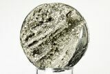 Polished Pyrite Sphere - Peru #195554-1
